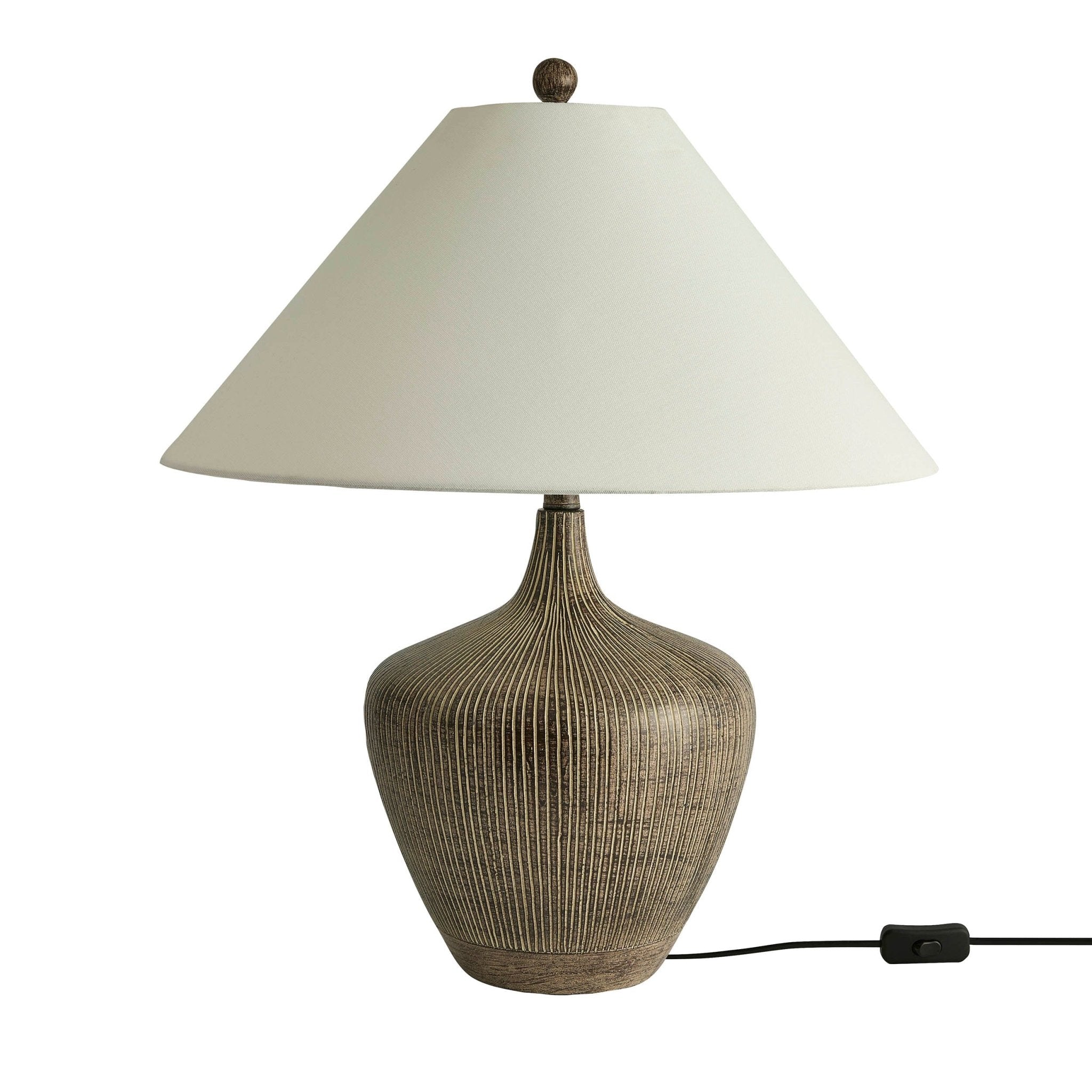 Tribeca Resin Table Lamp - Black - DUSK