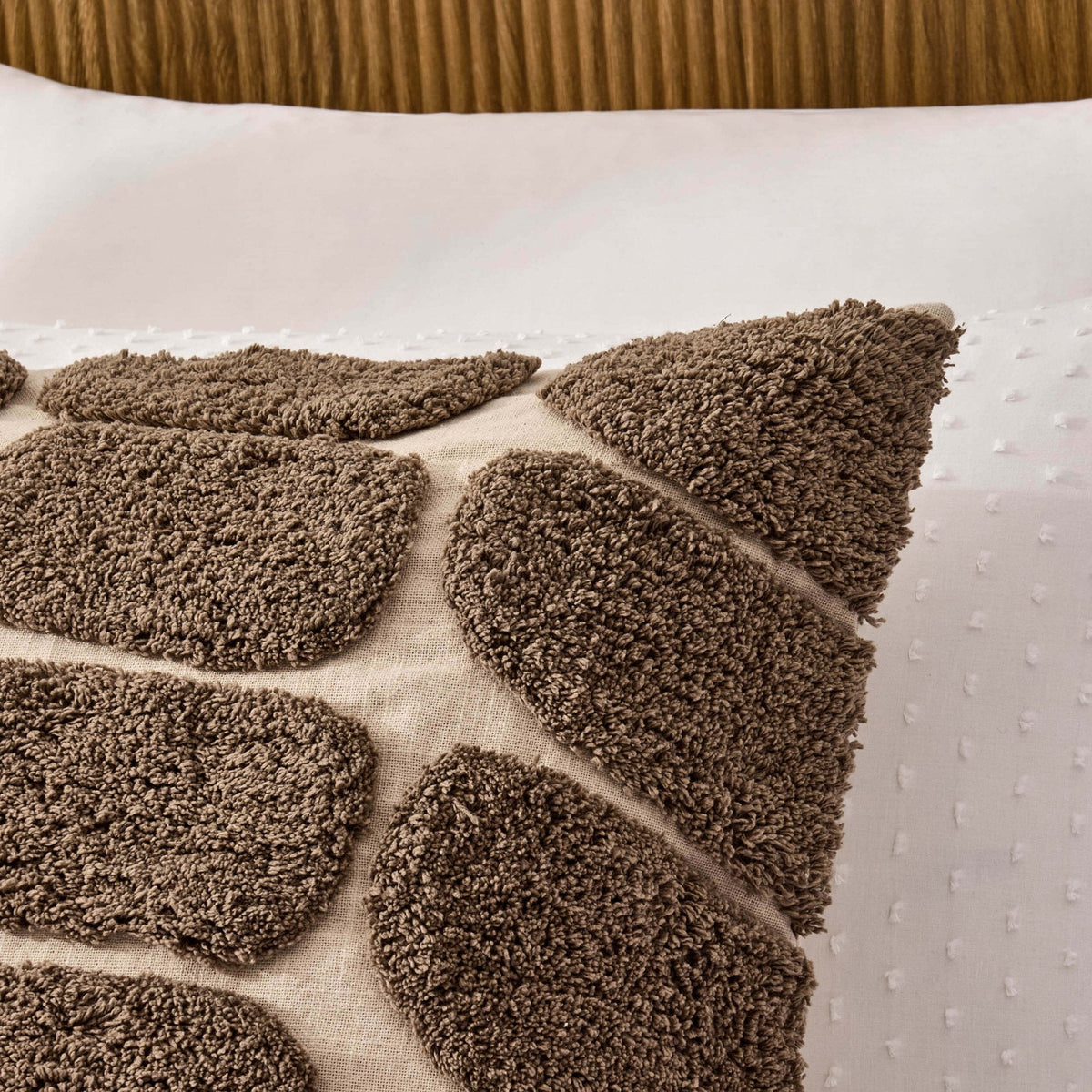 Tufted Pattern Cushion Cover - Taupe - DUSK