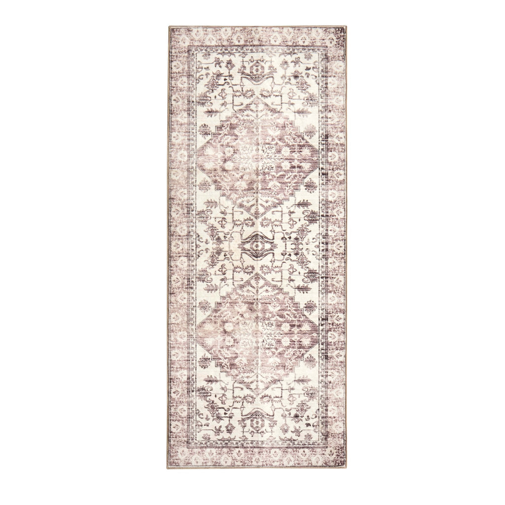 Uma Persian Style Machine Washable Runner - Brown - DUSK