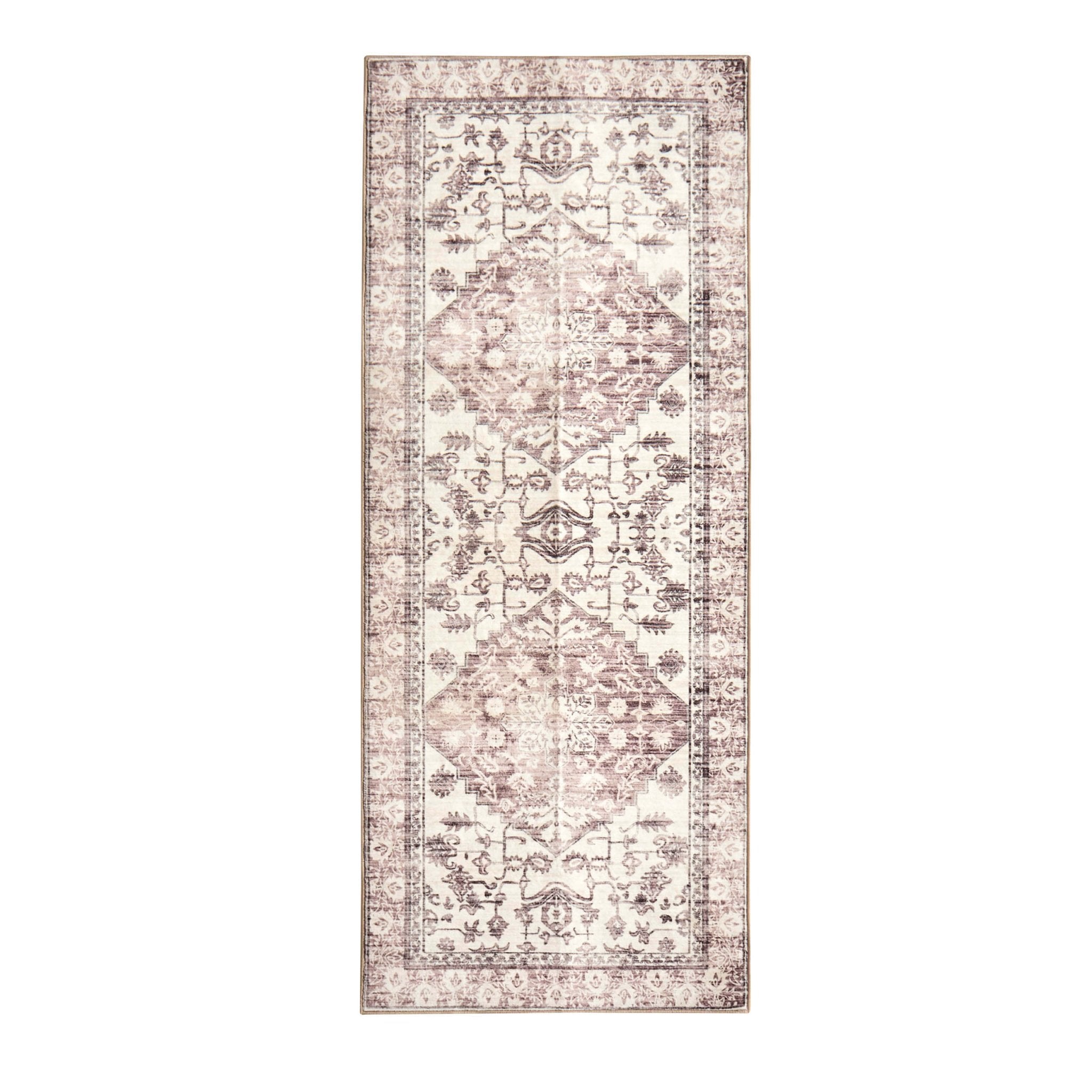 Uma Persian Style Machine Washable Runner - Brown - DUSK