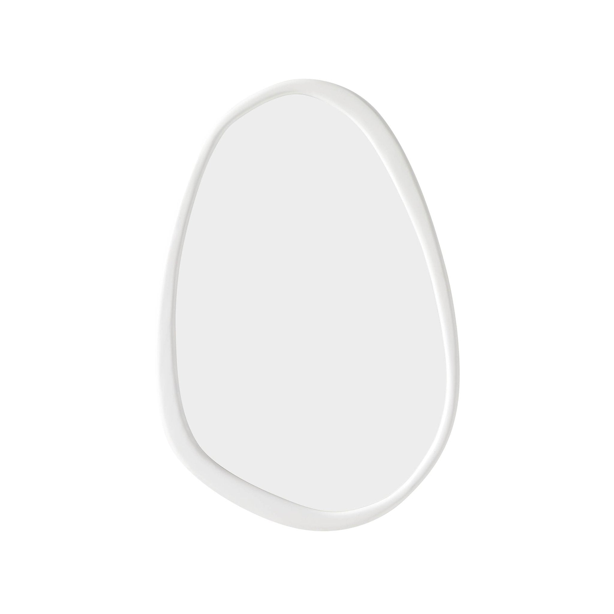 Uma Wood Pond Mirror - White - DUSK