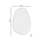 Umah Wood Pond Mirror - White - DUSK