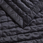 Vienna Quilted Bedspread 2.5m x 2.6m - Black - DUSK