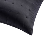 Vienna Quilted Cushion Cover - Black - DUSK