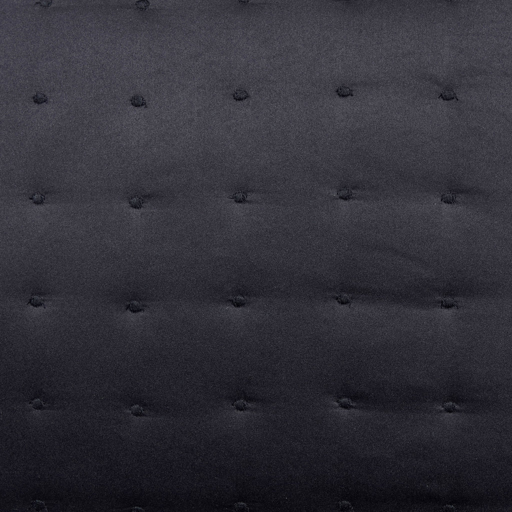 Vienna Quilted Cushion Cover - Black - DUSK