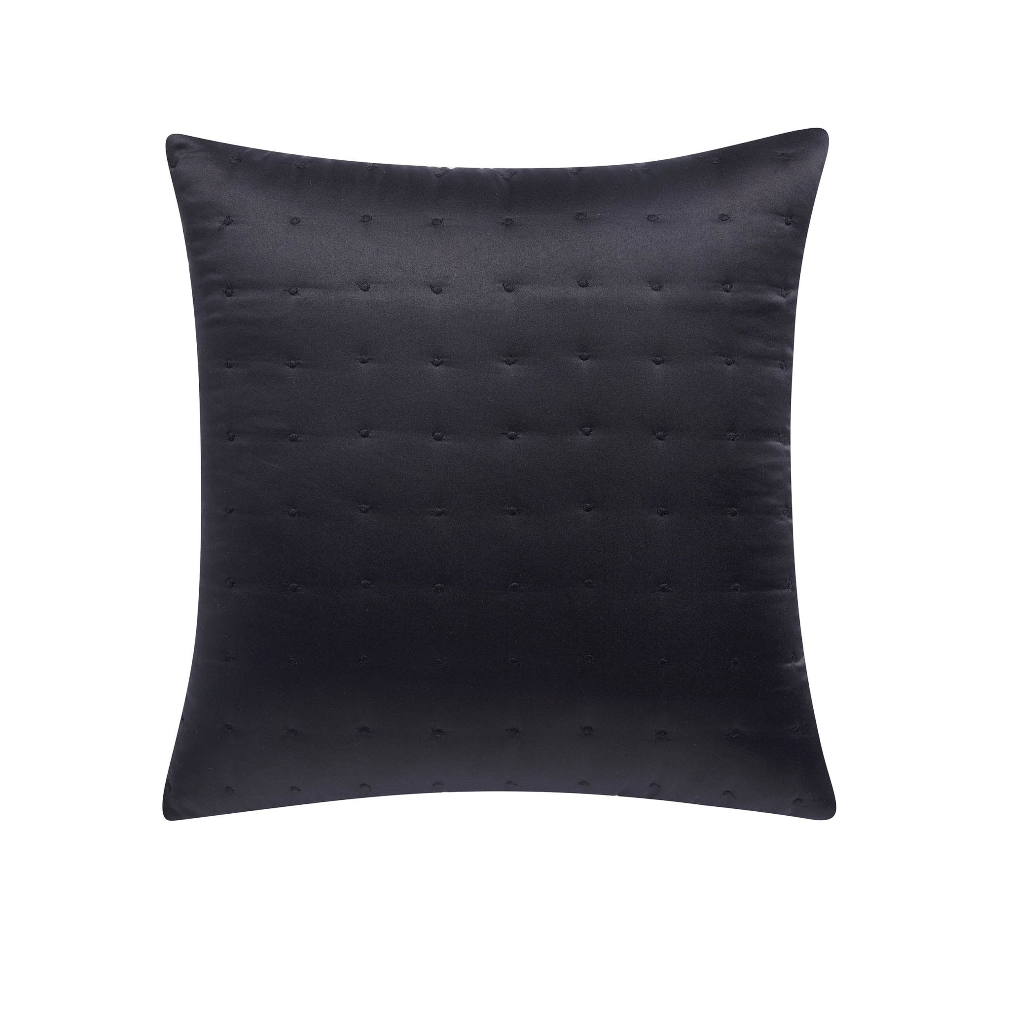 Vienna Quilted Cushion Cover - Black - DUSK