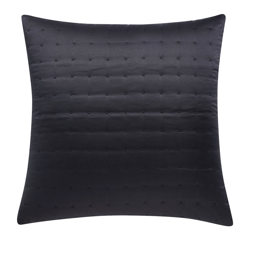 Vienna Quilted Cushion Cover - Black - DUSK
