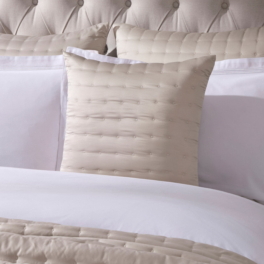 Vienna Quilted Satin Bedspread 2.5m x 2.6m - Champagne - DUSK