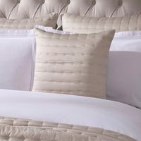 Vienna Quilted Satin Cushion Cover - Champagne - DUSK