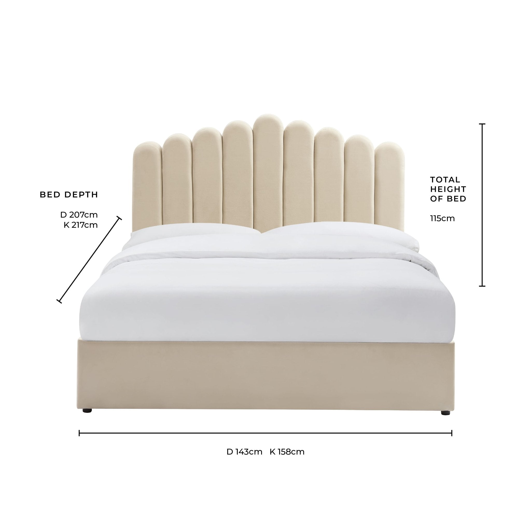 Washington Ottoman Storage Bed - Ecru - DUSK