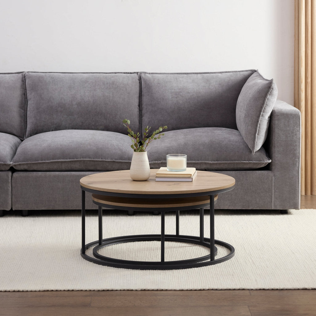 Willow Nesting Coffee Table - Wood - DUSK
