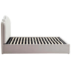 Wiltshire Chenille Ottoman Storage Bed - Light Grey - DUSK