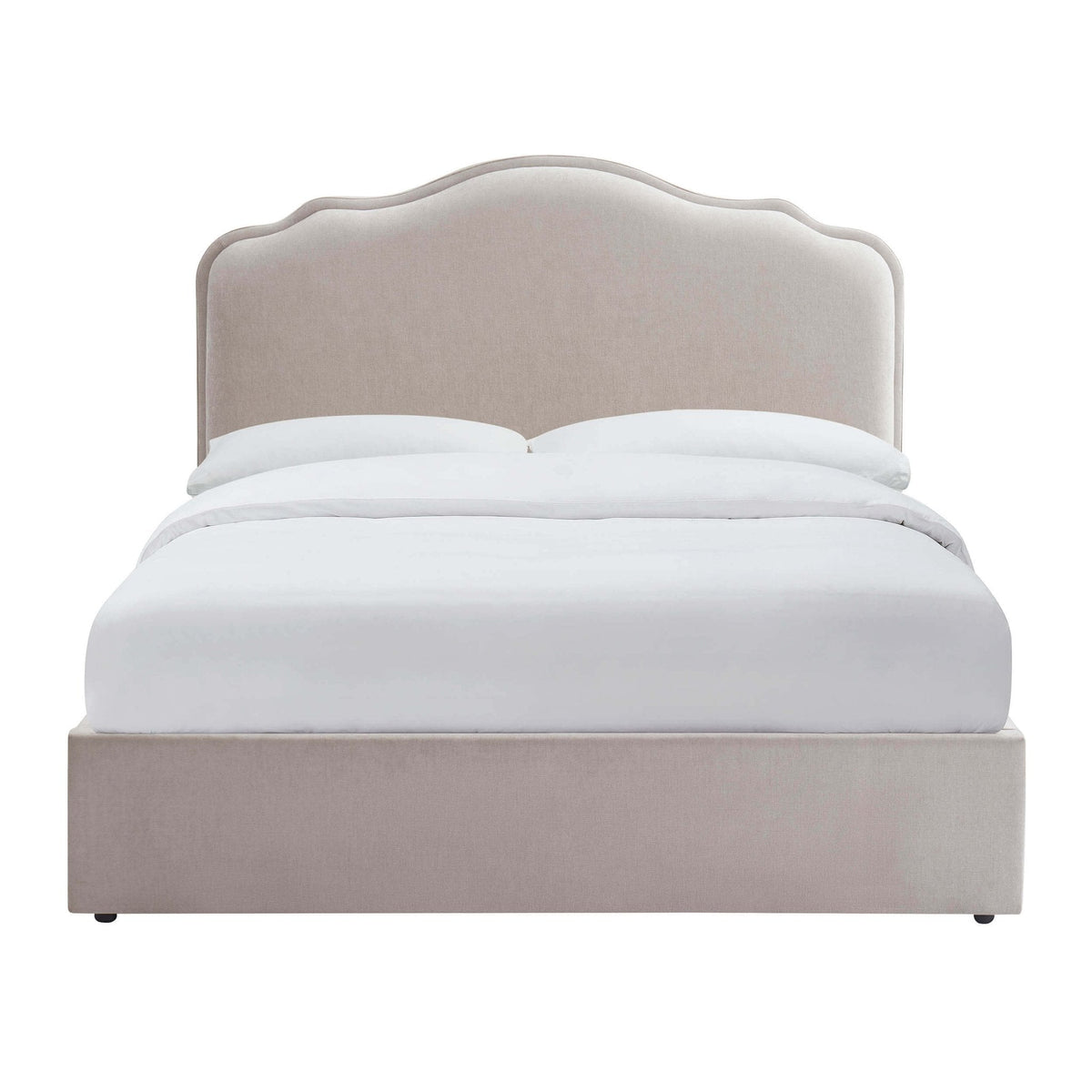 Wiltshire Chenille Ottoman Storage Bed - Light Grey - DUSK