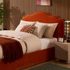 Wiltshire Ottoman Storage Bed - Bright Orange - DUSK