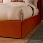Wiltshire Ottoman Storage Bed - Bright Orange - DUSK
