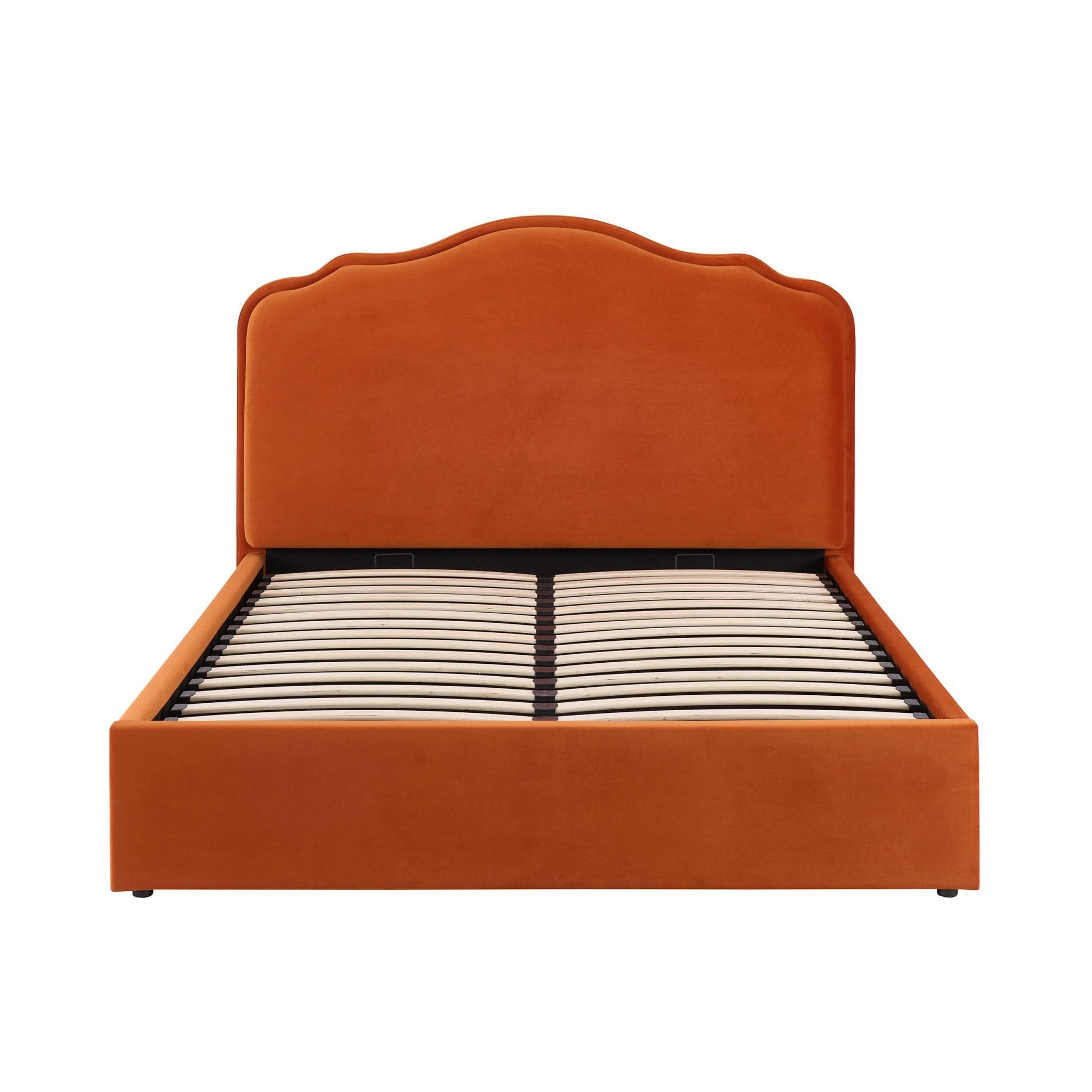 Wiltshire Ottoman Storage Bed - Bright Orange - DUSK