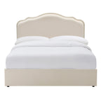 Wiltshire Ottoman Storage Bed - Cream Linen - DUSK