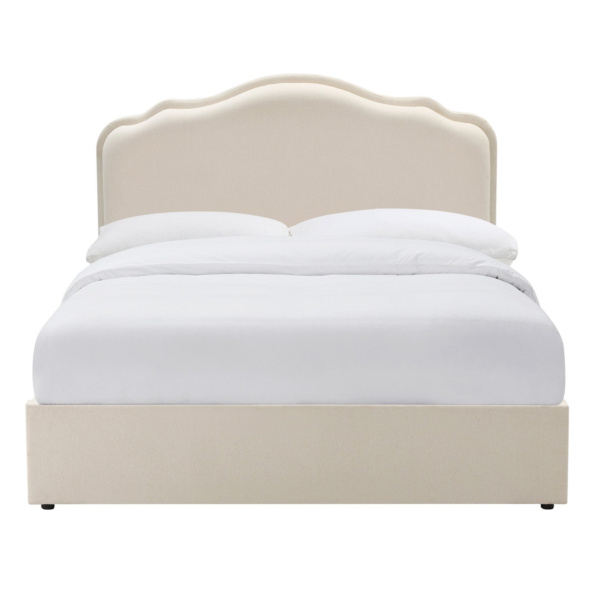 Wiltshire Ottoman Storage Bed - Cream Linen - DUSK