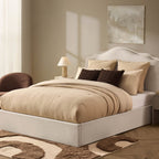 Wiltshire Ottoman Storage Bed - Cream Linen - DUSK