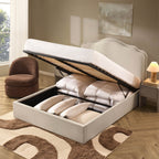 Wiltshire Ottoman Storage Bed - Cream Linen - DUSK