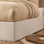 Wiltshire Ottoman Storage Bed - Cream Linen - DUSK