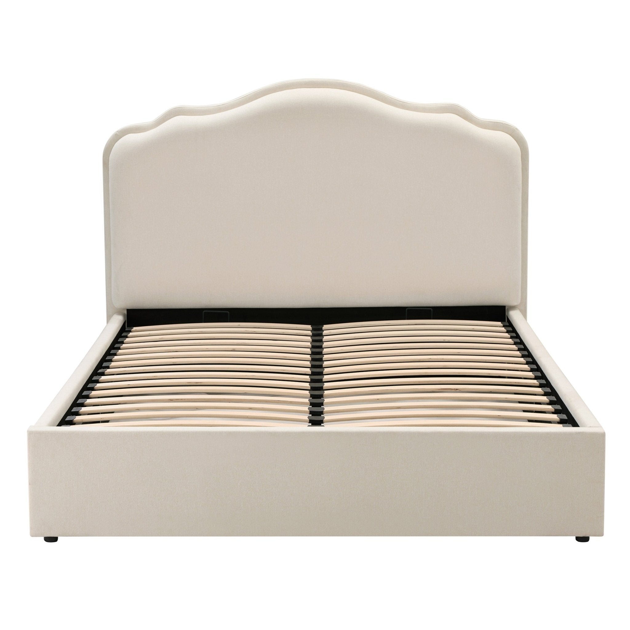 Wiltshire Ottoman Storage Bed - Cream Linen - DUSK