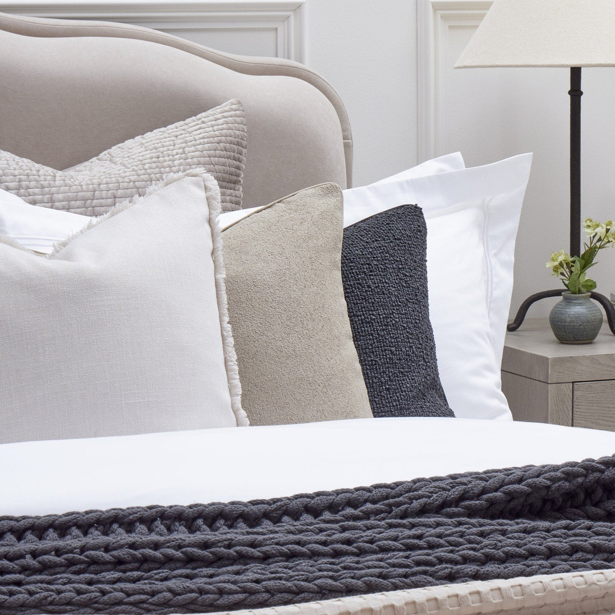 Wiltshire Ottoman Storage Bed - Stone - DUSK