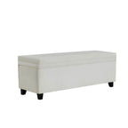Windermere Storage Ottoman - Chenille Ecru - DUSK