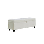 Windermere Storage Ottoman - Chenille Ecru - DUSK