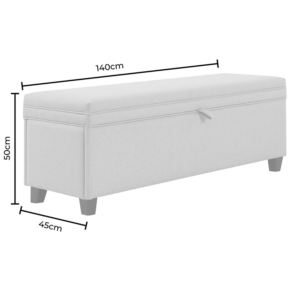 Windermere Storage Ottoman - Ecru - DUSK