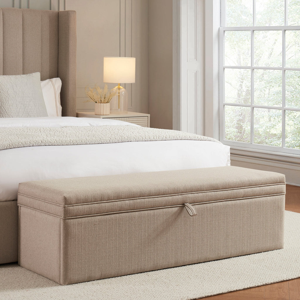 Windermere Storage Ottoman - Stone Grey - DUSK