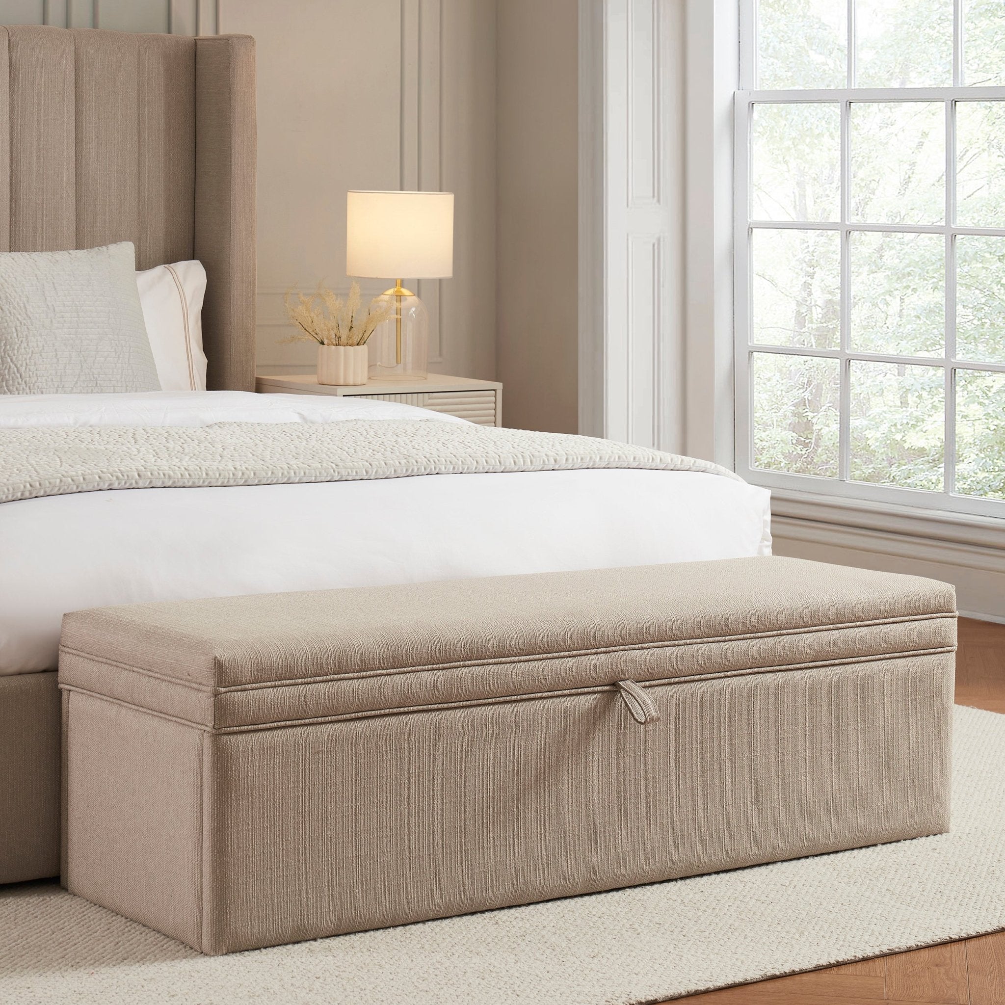 Windermere Storage Ottoman - Stone Grey - DUSK