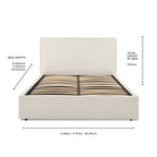Windsor Ottoman Storage Bed - Black/Natural - DUSK