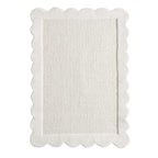 Wool Scallop Edge Rug - Off White - DUSK