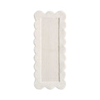 Wool Scallop Edge Runner - Off White - DUSK