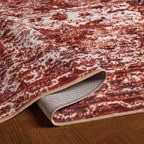 Zahra Persian Style Machine Washable Rug - Burnt Orange - DUSK