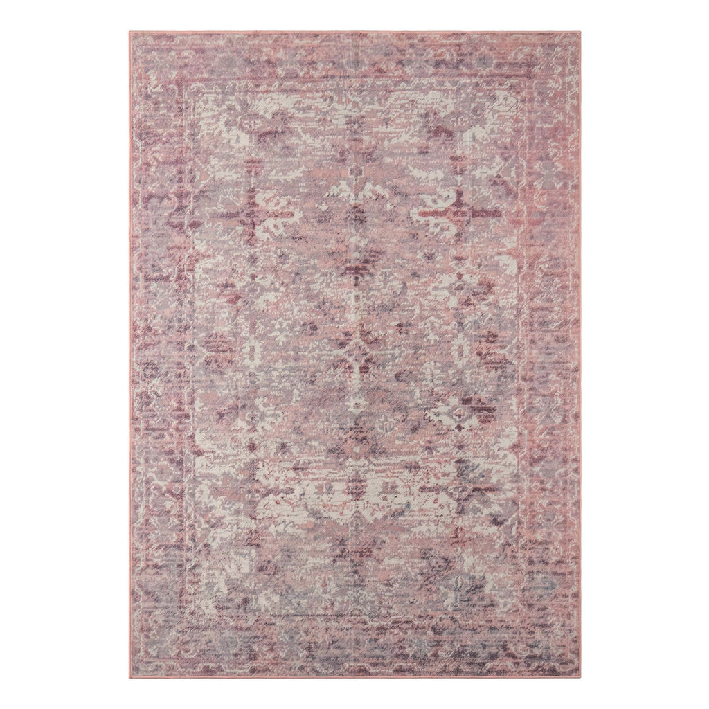 Zahra Persian Style Machine Washable Rug - Rose - DUSK