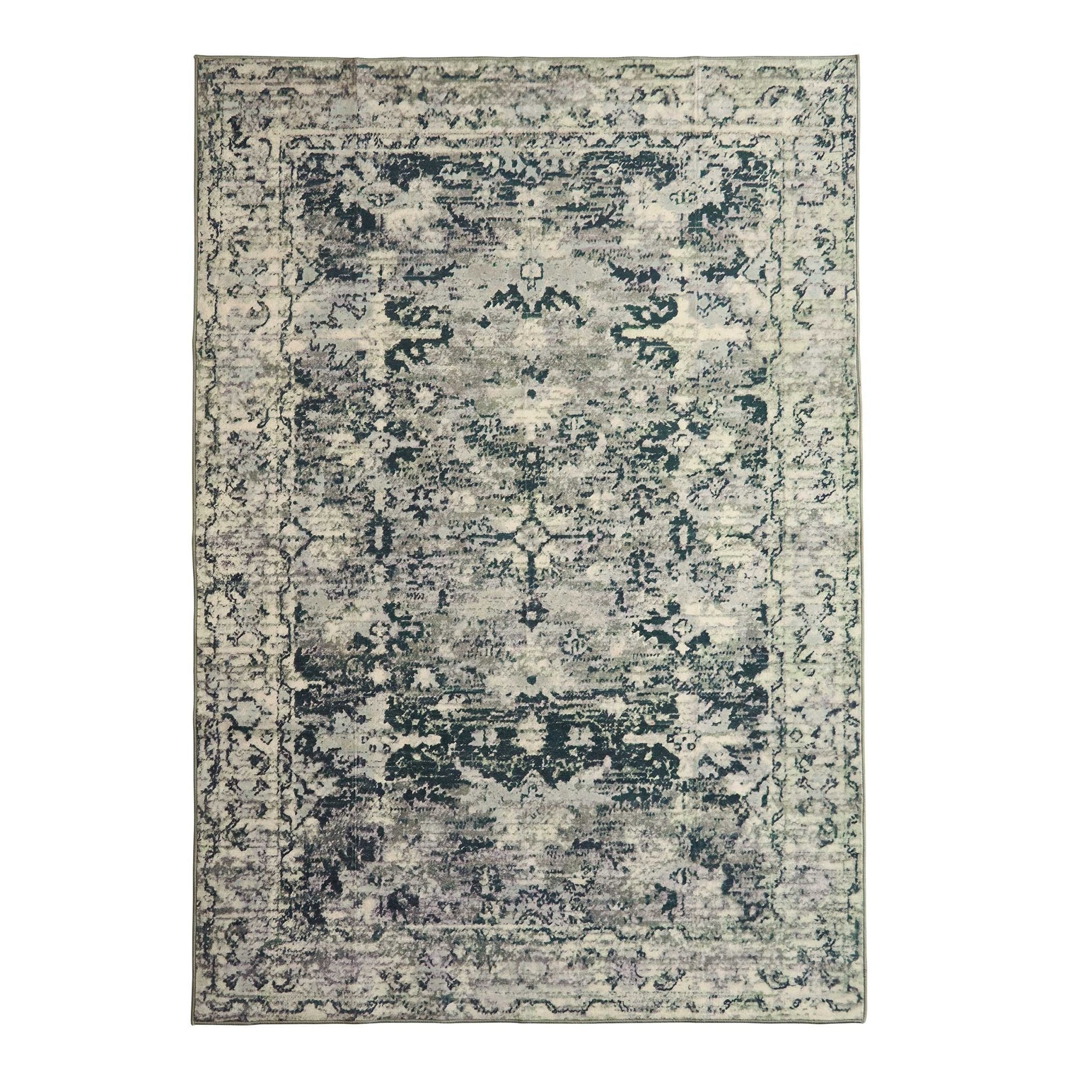 Zahra Persian Style Machine Washable Rug - Sage - DUSK